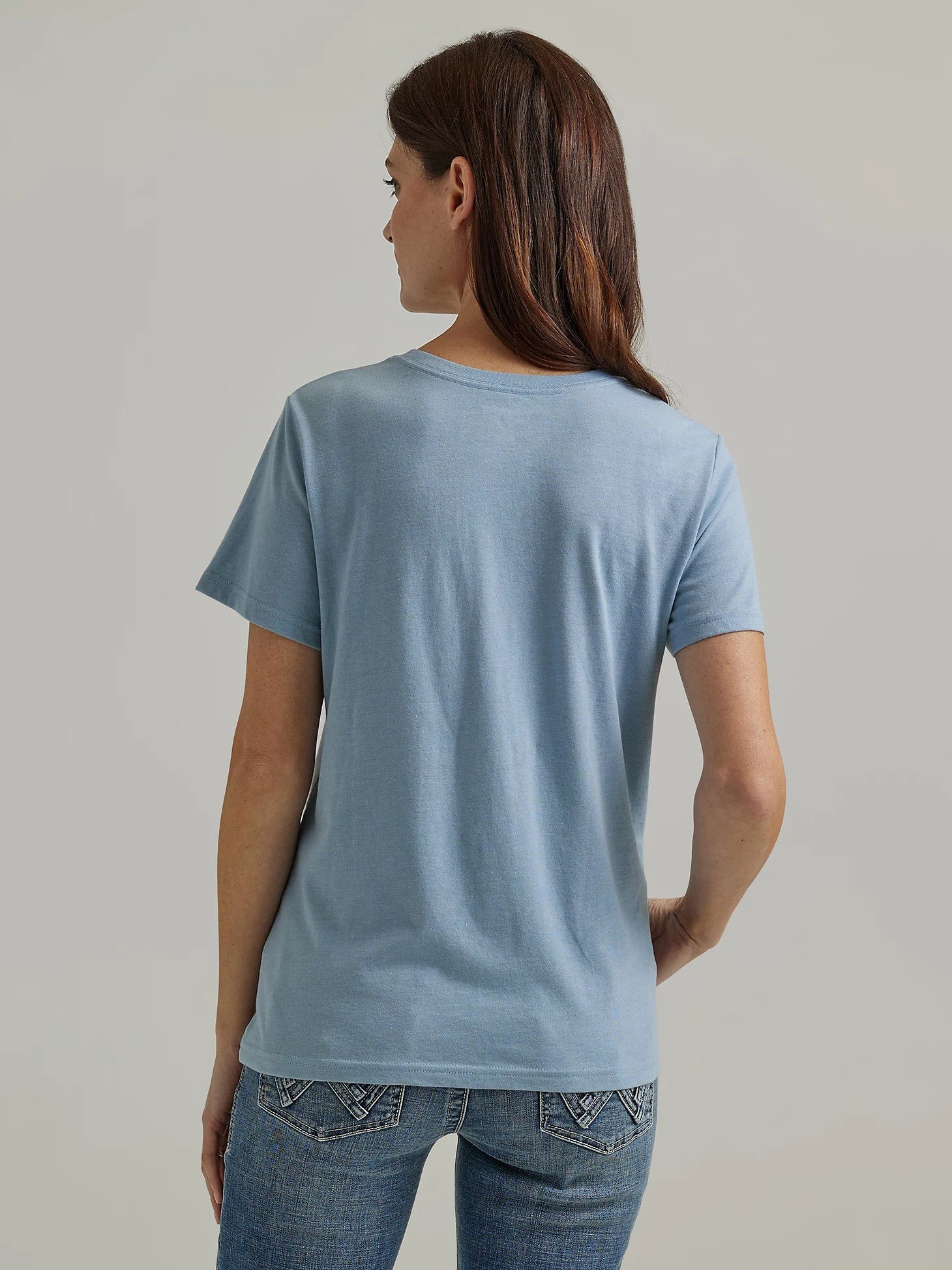 Wrangler Q Wmns Ashley Blue SS Tee