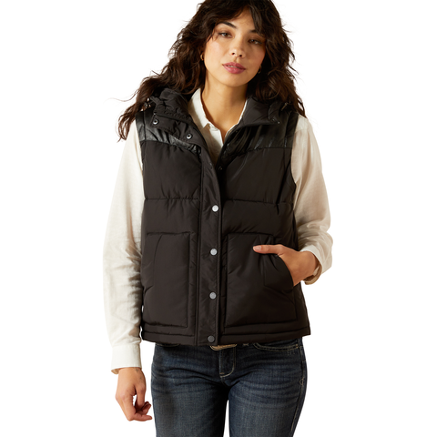 Ariat Wms Frontier Puffer Vest Black - Winter 26
