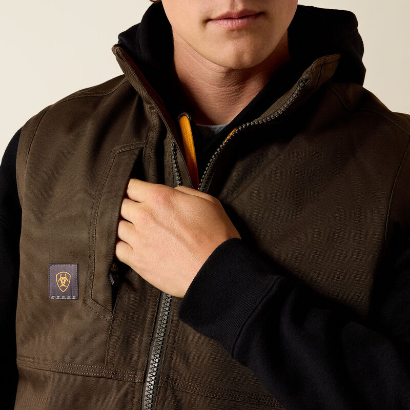 Ariat Mns Rebar Duracanvas Vest Wren - Winter Clearance