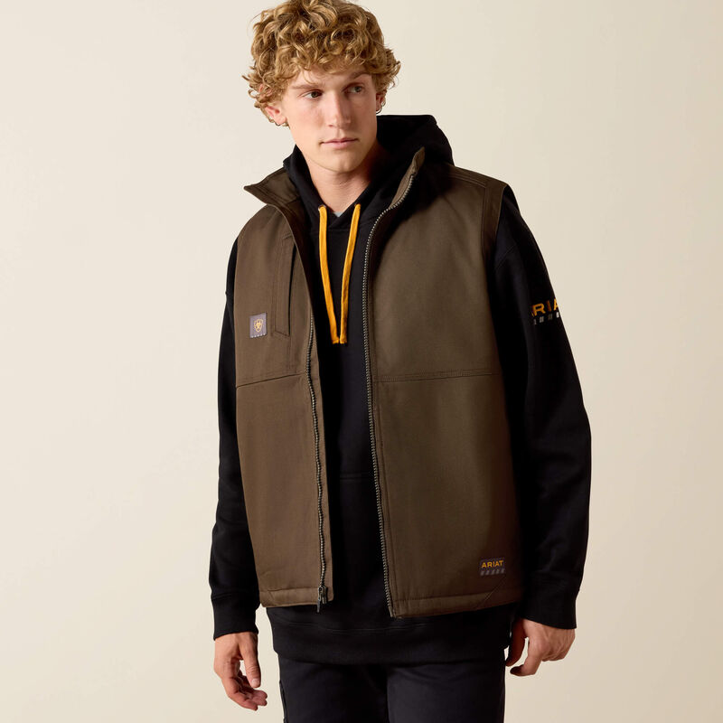 Ariat Mns Rebar Duracanvas Vest Wren - Winter Clearance