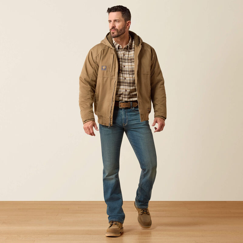 Ariat Mns Rebar Duracanvas Jacket Field Khaki - Winter Clearance