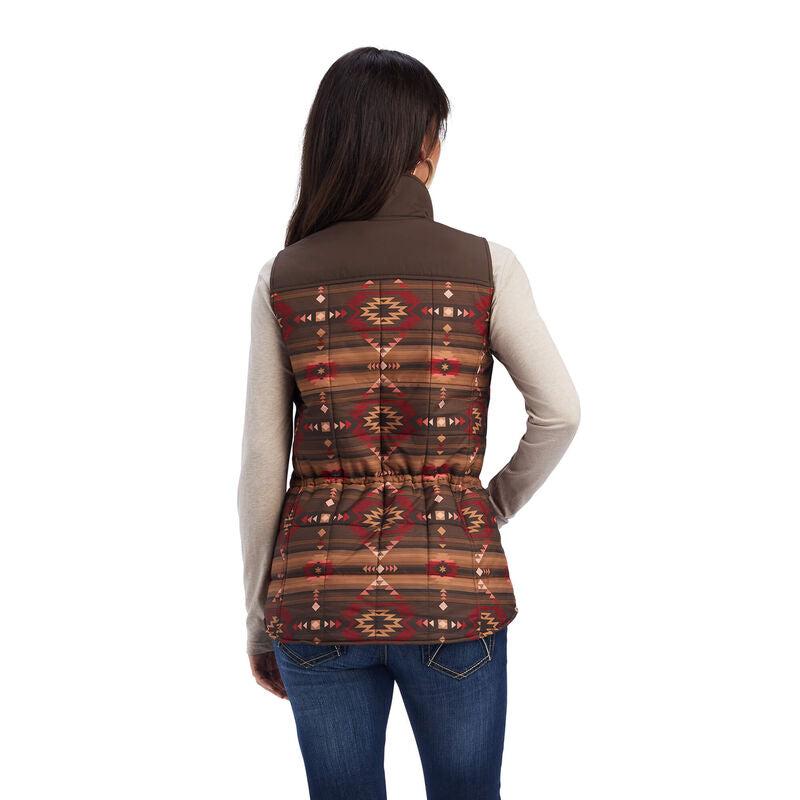 Ariat Wms REAL Crius Insulated Vest Canyonlands Print