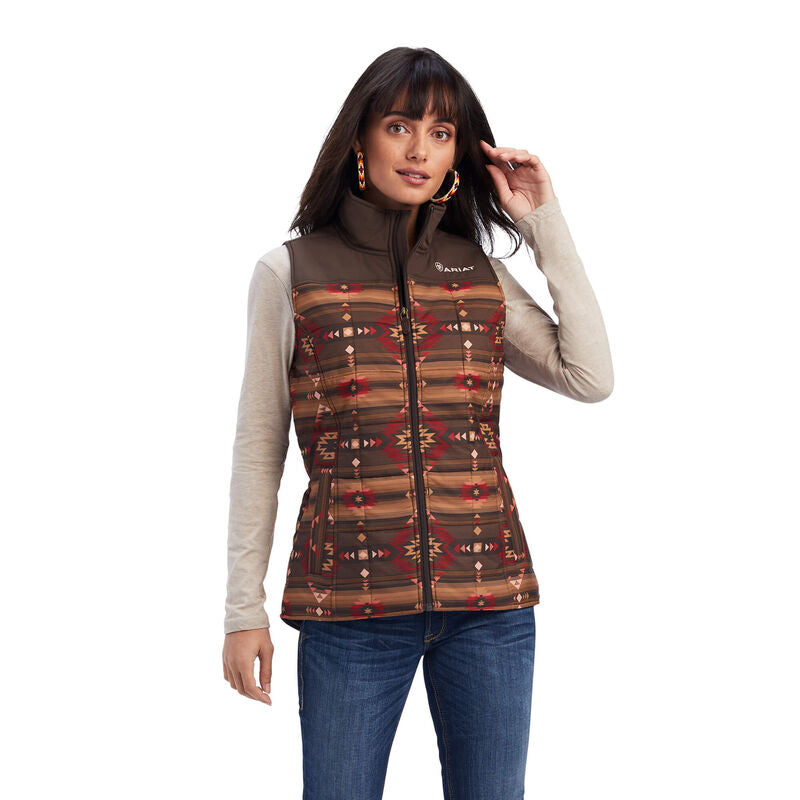 Ariat Wms REAL Crius Insulated Vest Canyonlands Print