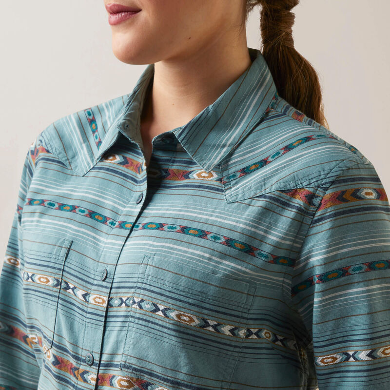 Ariat Wms REAL Billie Jean LS Shirt Gemstone Stripe