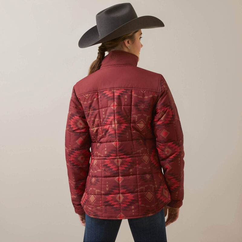 Ariat Wms Crius Insulated Jacket Burnt Rose Print