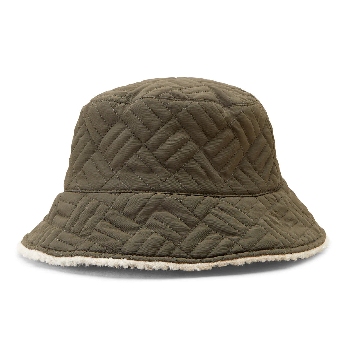 Ariat Unisex Reversible Quilted Bucket Hat Olive Green/Tan - Winter Black Friday Sale