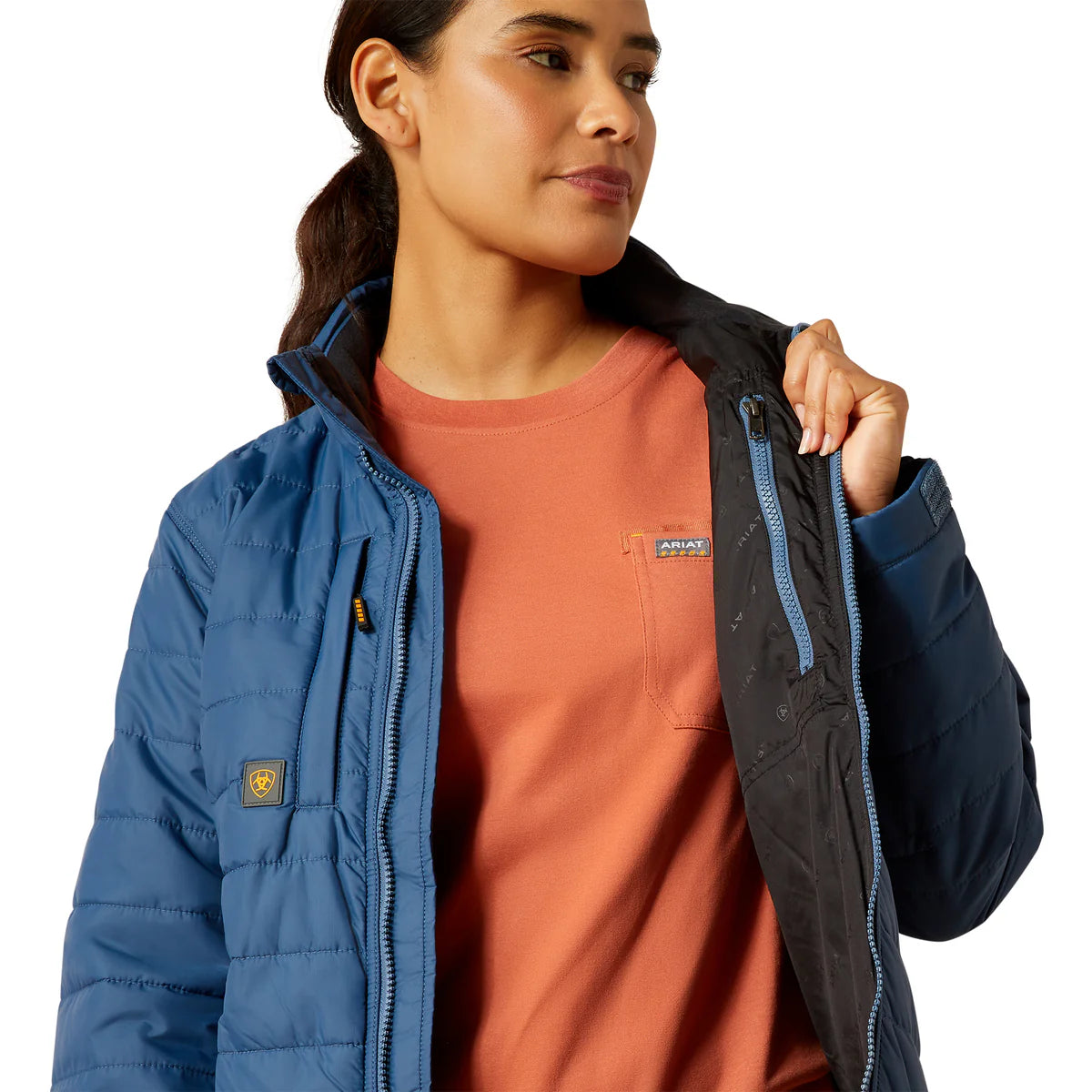 Ariat Wms Rebar Cordura Ripstop Lightweight Insulated Jacket Ensign Blue