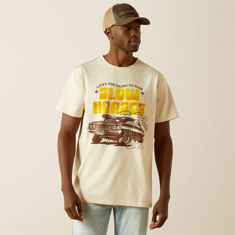 Ariat Mns Sendero Slow Horses SS Tee Sandshell