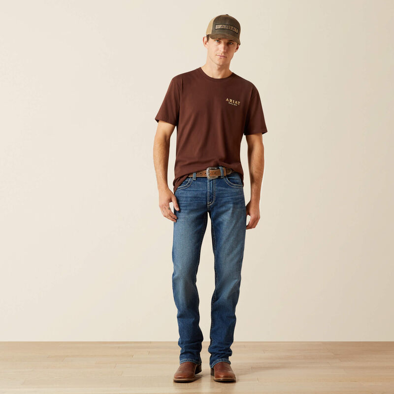 Ariat Mns Hater Club SS Tee Deep Mahogany