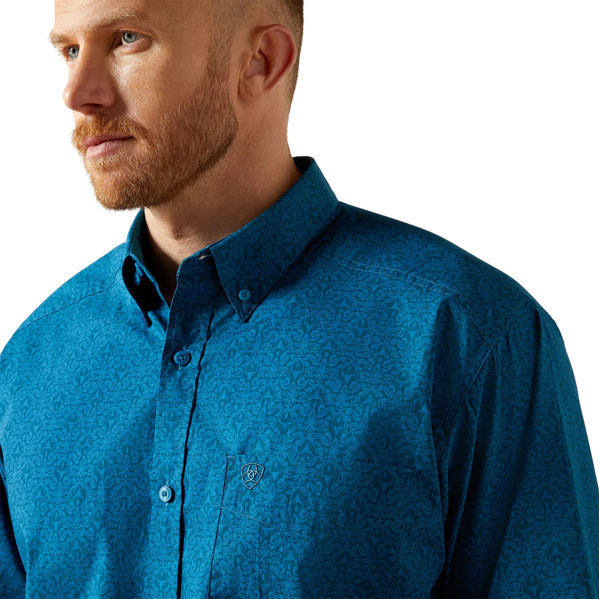 Ariat Mns Terrell LS Shirt Dark Teal