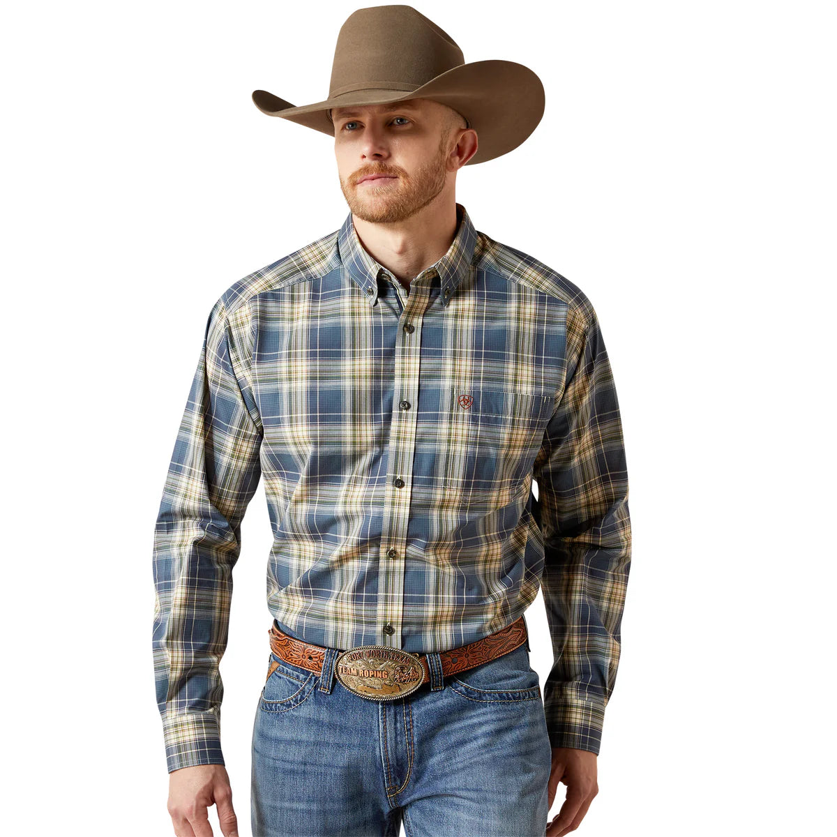 Ariat Mns Pro Series Welch LS Shirt Dark Blue