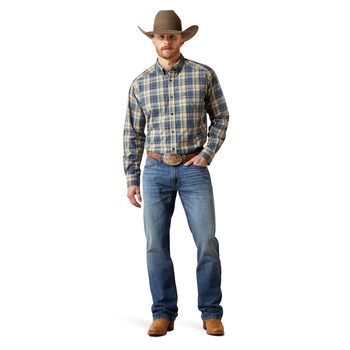 Ariat Mns Pro Series Welch LS Shirt Dark Blue
