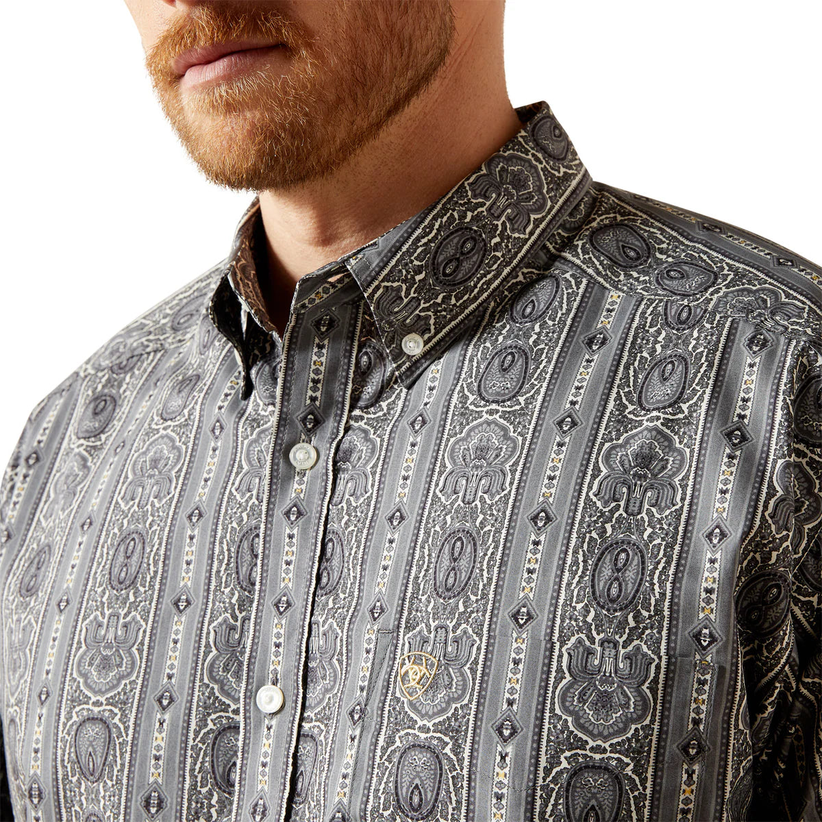 Ariat Mns Tatum LS Shirt Grey