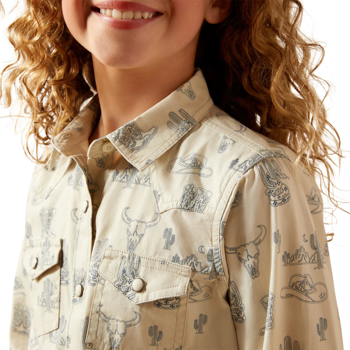Ariat Gls Mila Snap LS Shirt Deserted Print