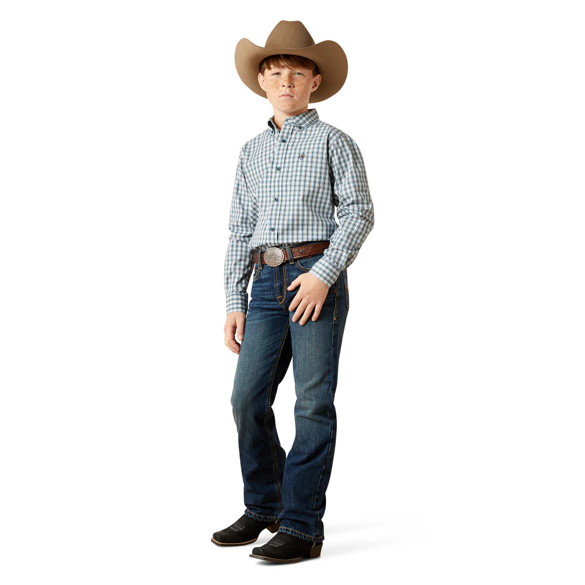 Ariat Bys Pro Series Townes LS Shirt Dark Teal
