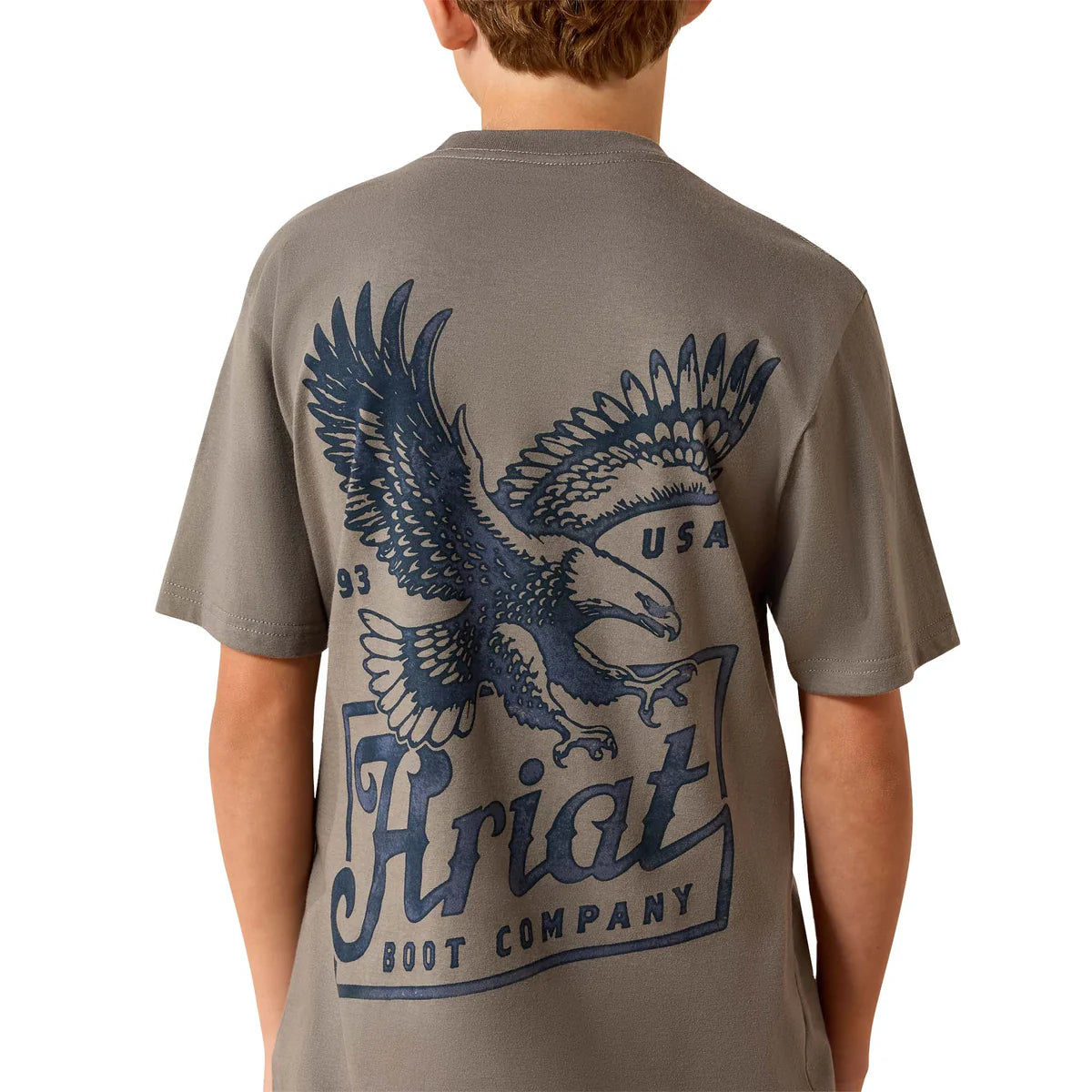 Ariat Bys Patriot SS Tee Smocked Pearl