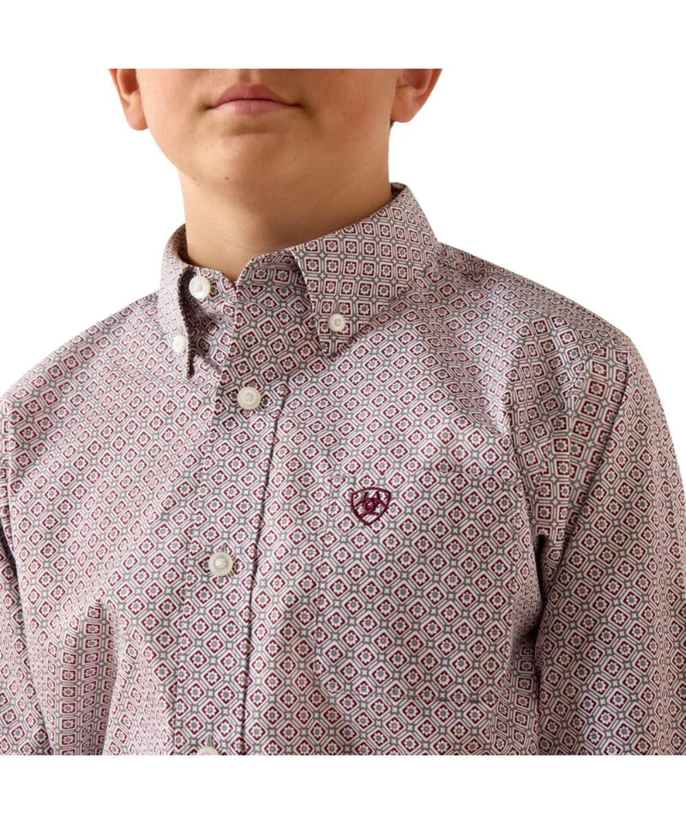 Ariat Bys Philly LS Shirt Excalibur Geo Print