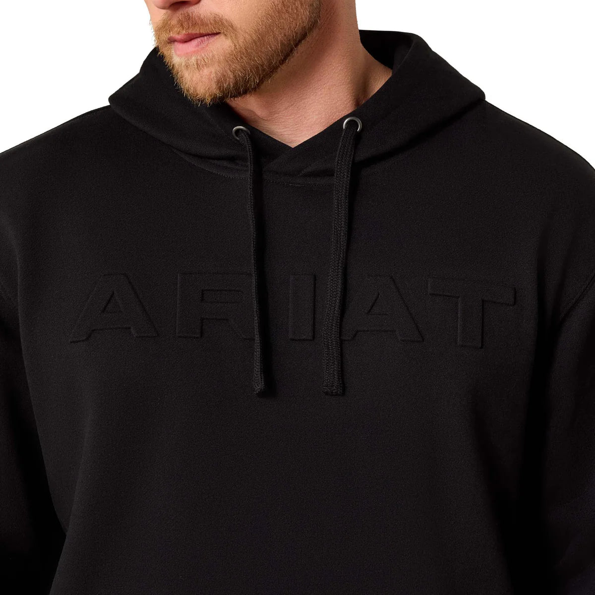 Ariat Mns Embossed Logo Hoodie Black