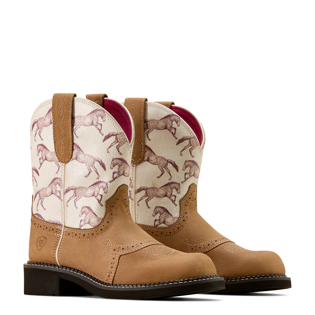 Ariat Wms Fatbaby Heritage Farrah Dusted Brown/Sepia Stampede