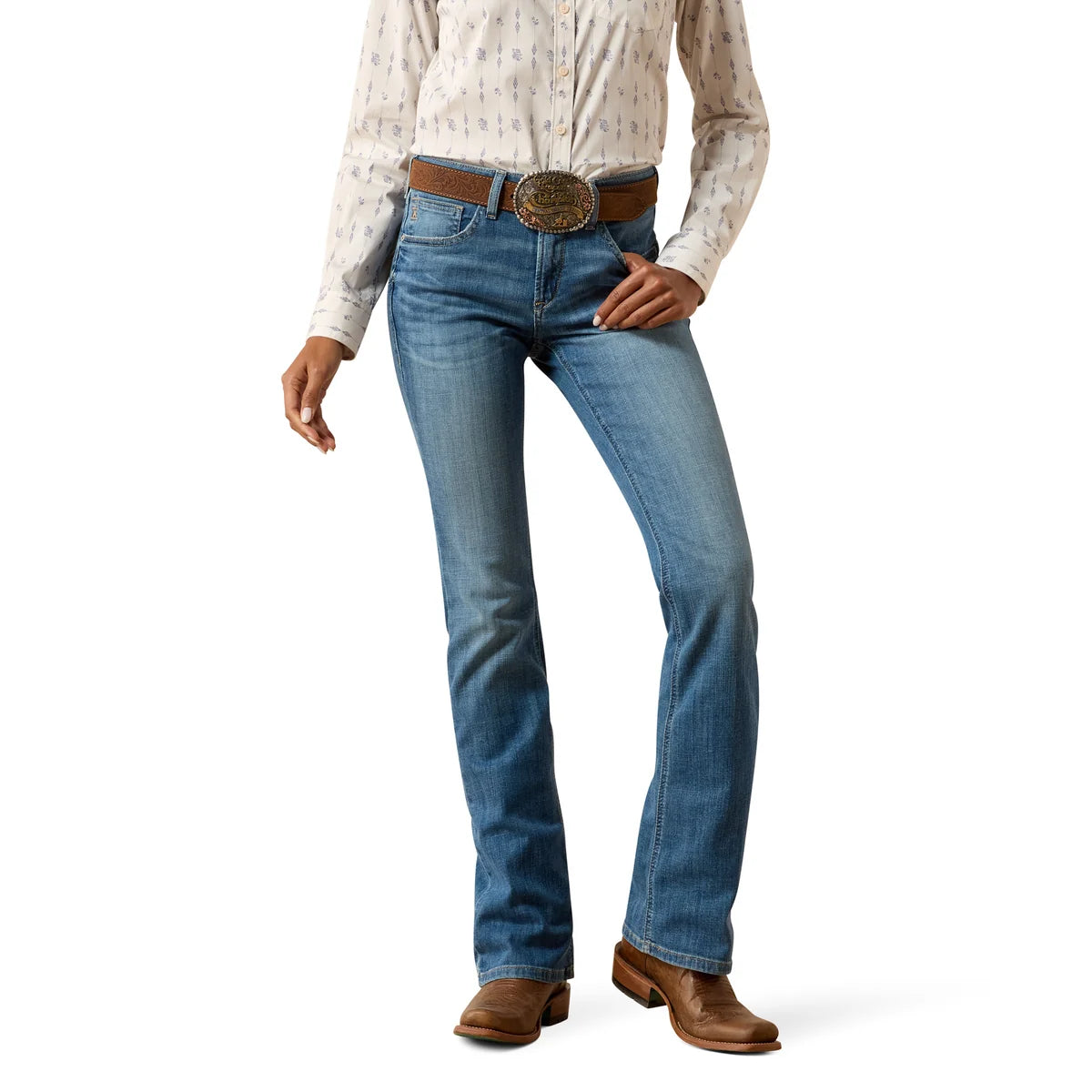 Ariat Wms High Rise Boot Cut Lyra Belfair