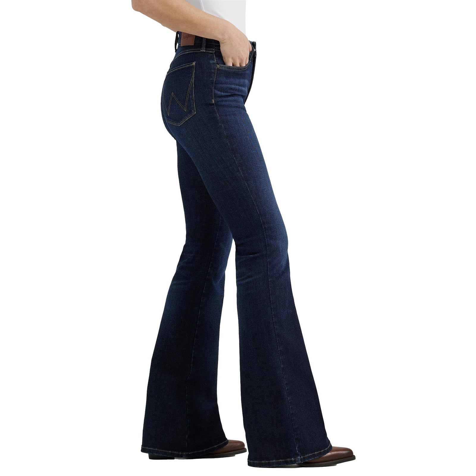 WranglerWmnsBESPOKEMadilynHighRiseFlareJeans | Country Clothing - Ladies Jeans | Saddleworld Ipswich
