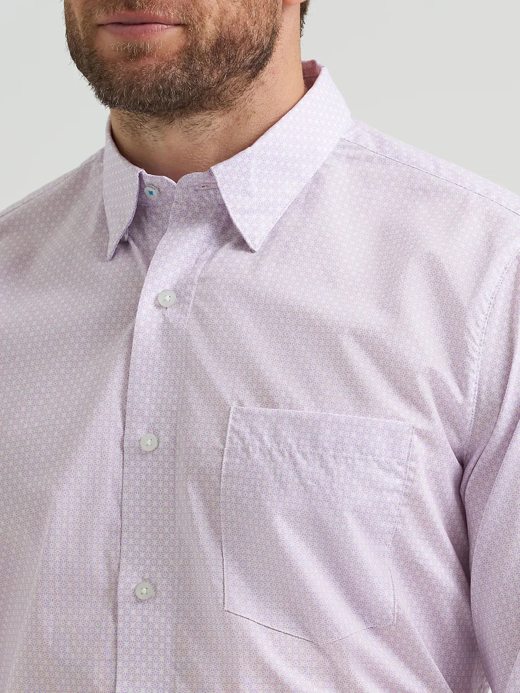 Wrangler Mens Cody Johnson Long Sleeve Button Down Shirt