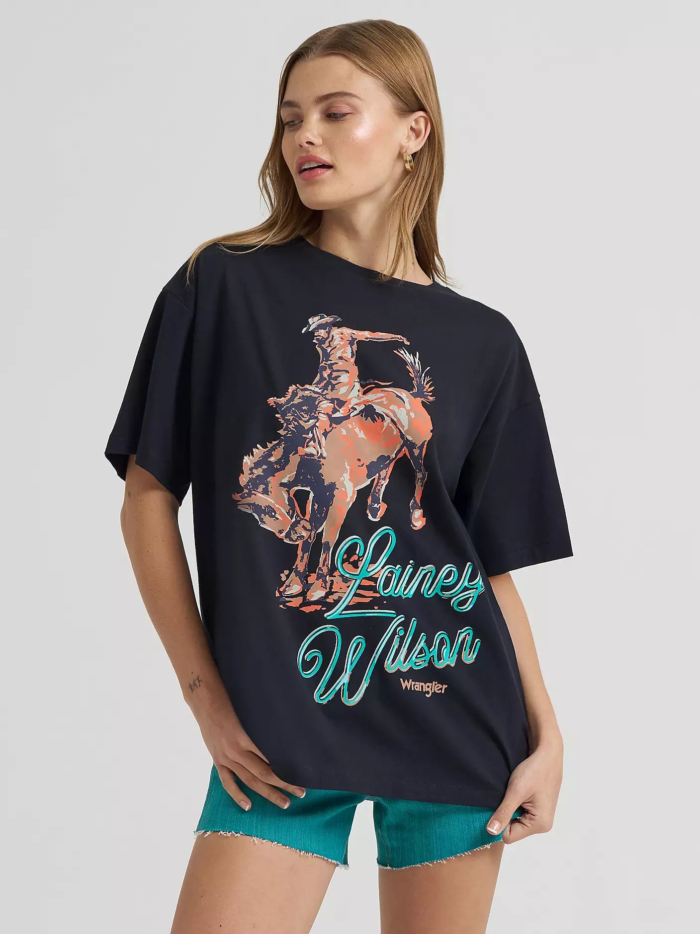 Wrangler X Lainey Wilson Wmns Work Dont Work SS Tee - EOFY Sale