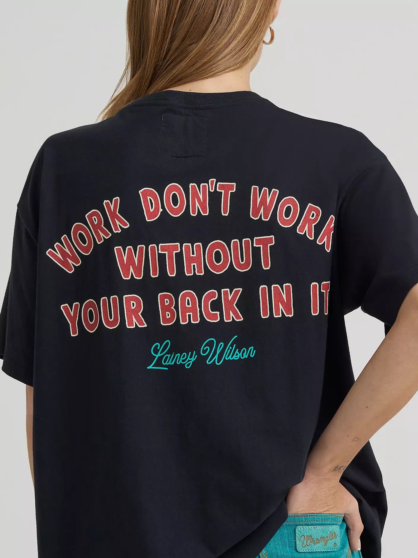 Wrangler X Lainey Wilson Wmns Work Dont Work SS Tee - EOFY Sale