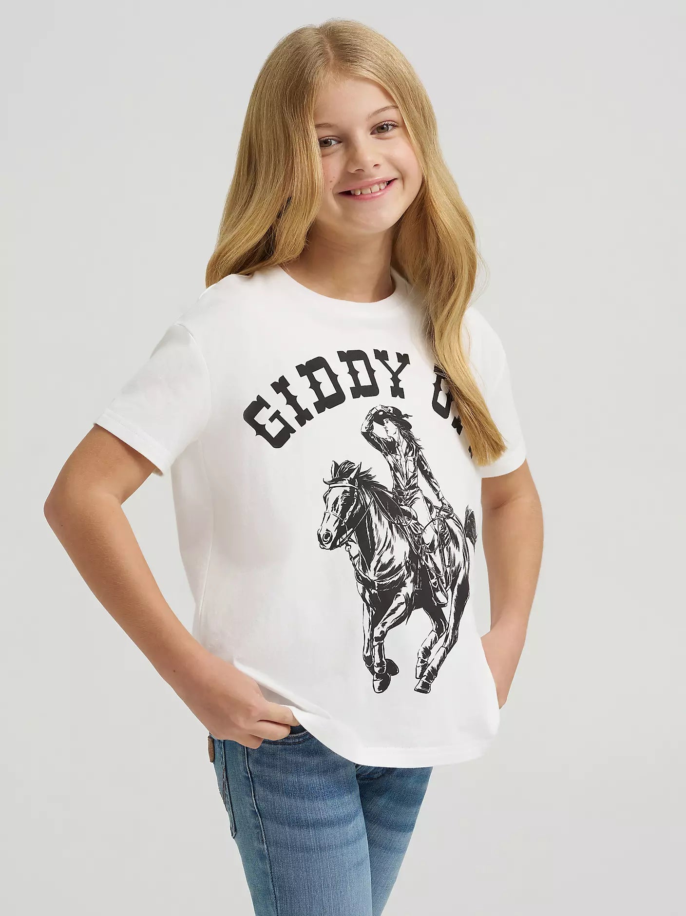 Wrangler X Lainey Wilson Girls Giddy Up SS Tee