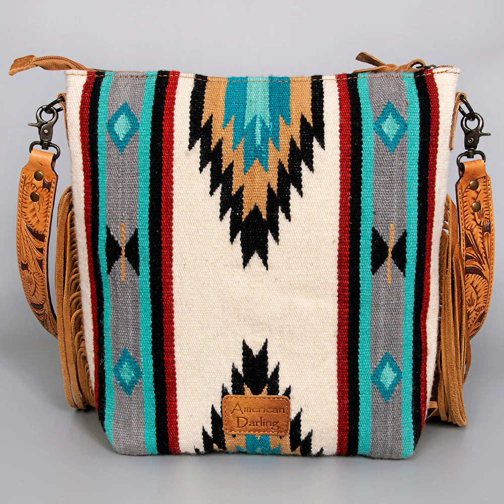 American Darling Hand Tooled Crossbody Handbag