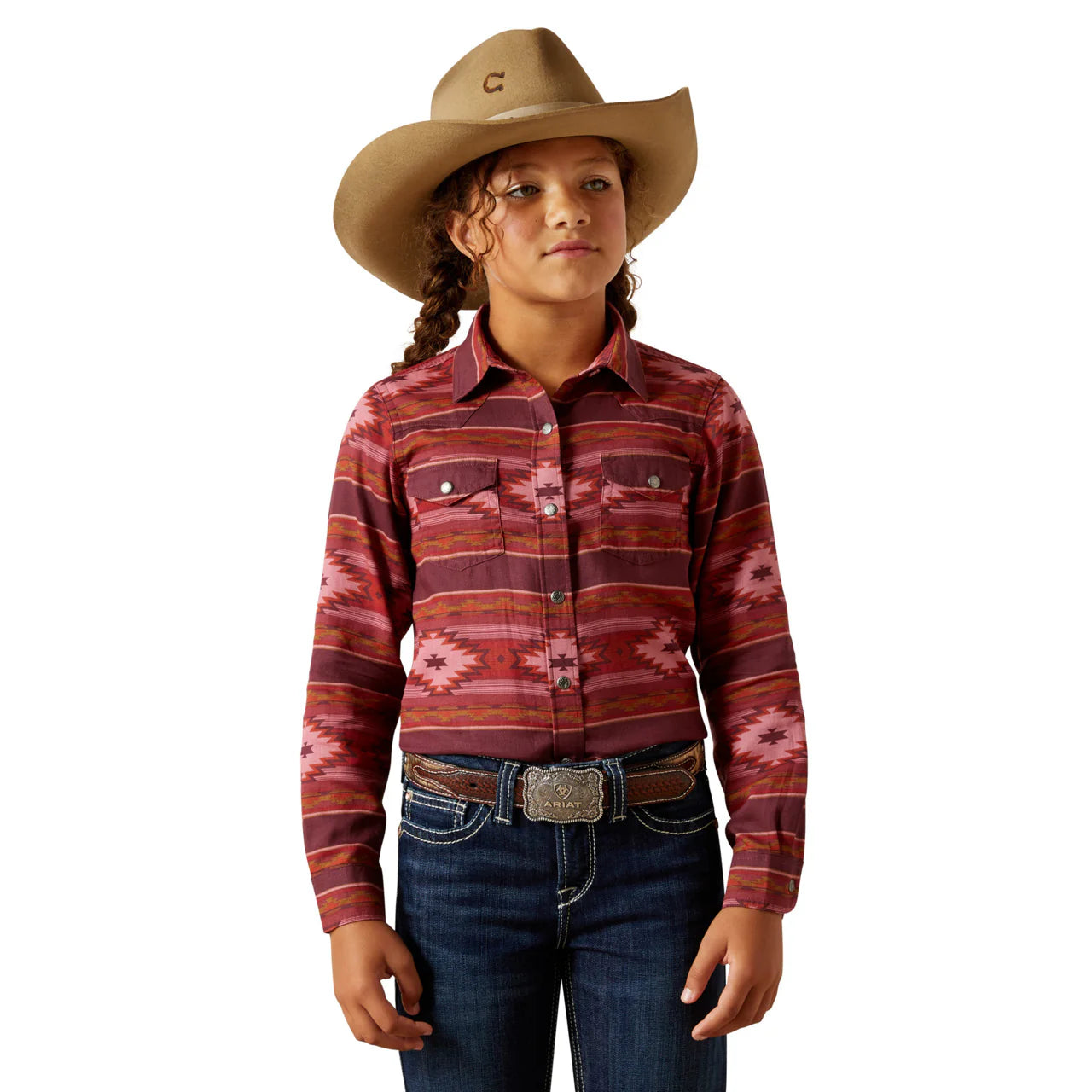 Ariat Gls Jewel Snap LS Shirt Rosa SW
