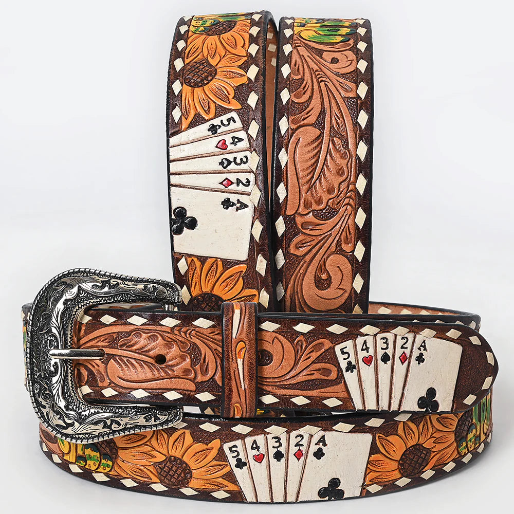 American Darling Tooled Leather Belt