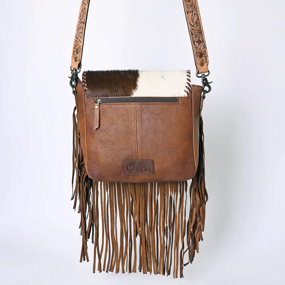 Ohlay Cowhide Leather Handbag