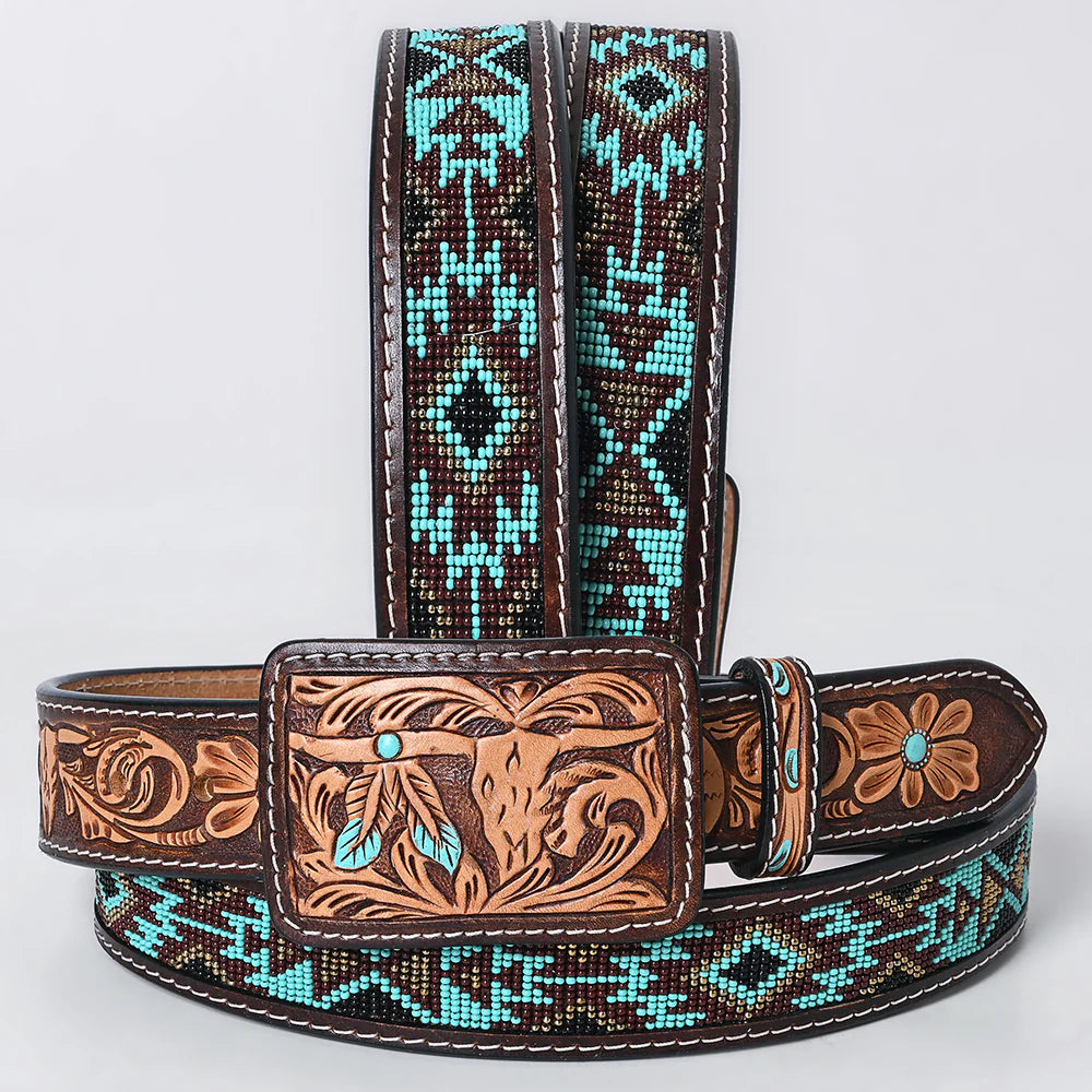 American Darling Tooled Leather Belt