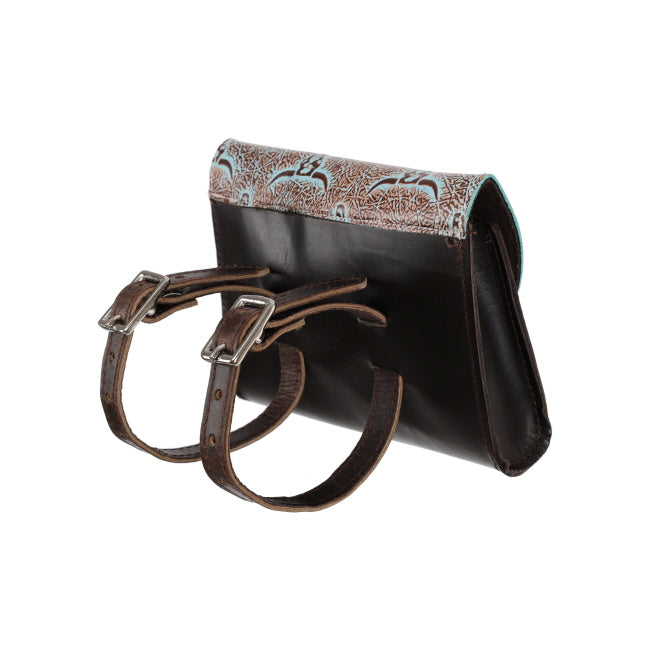 Showman Weathered Steer Leather Pommel Pouch