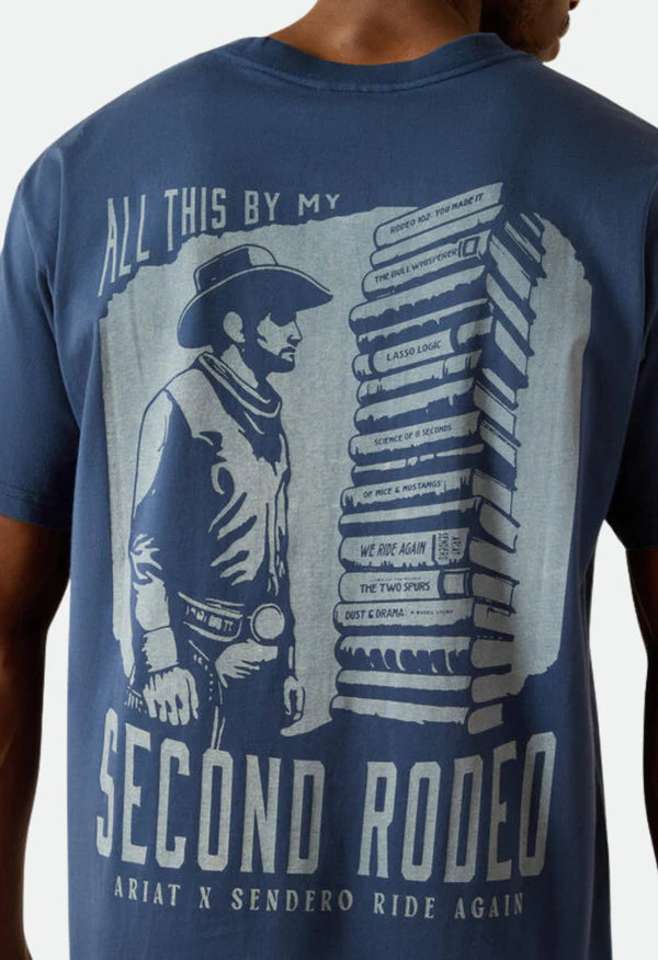 Ariat Mns Sendero Second Rodeo SS Tee Dark Denim