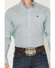 Cinch Mens Micro Geo Print Long Sleeve Button Down Shirt
