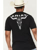 Ariat Mns Stipple Steer SS Tee Black