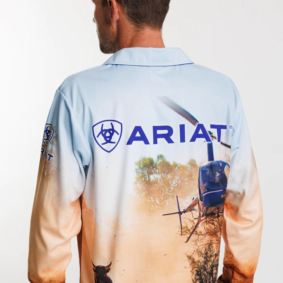 Ariat Uni Fishing Shirt Helimuster - Summer Clearance