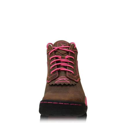 Twisted X Wmns Pink Ribbon Lace Up