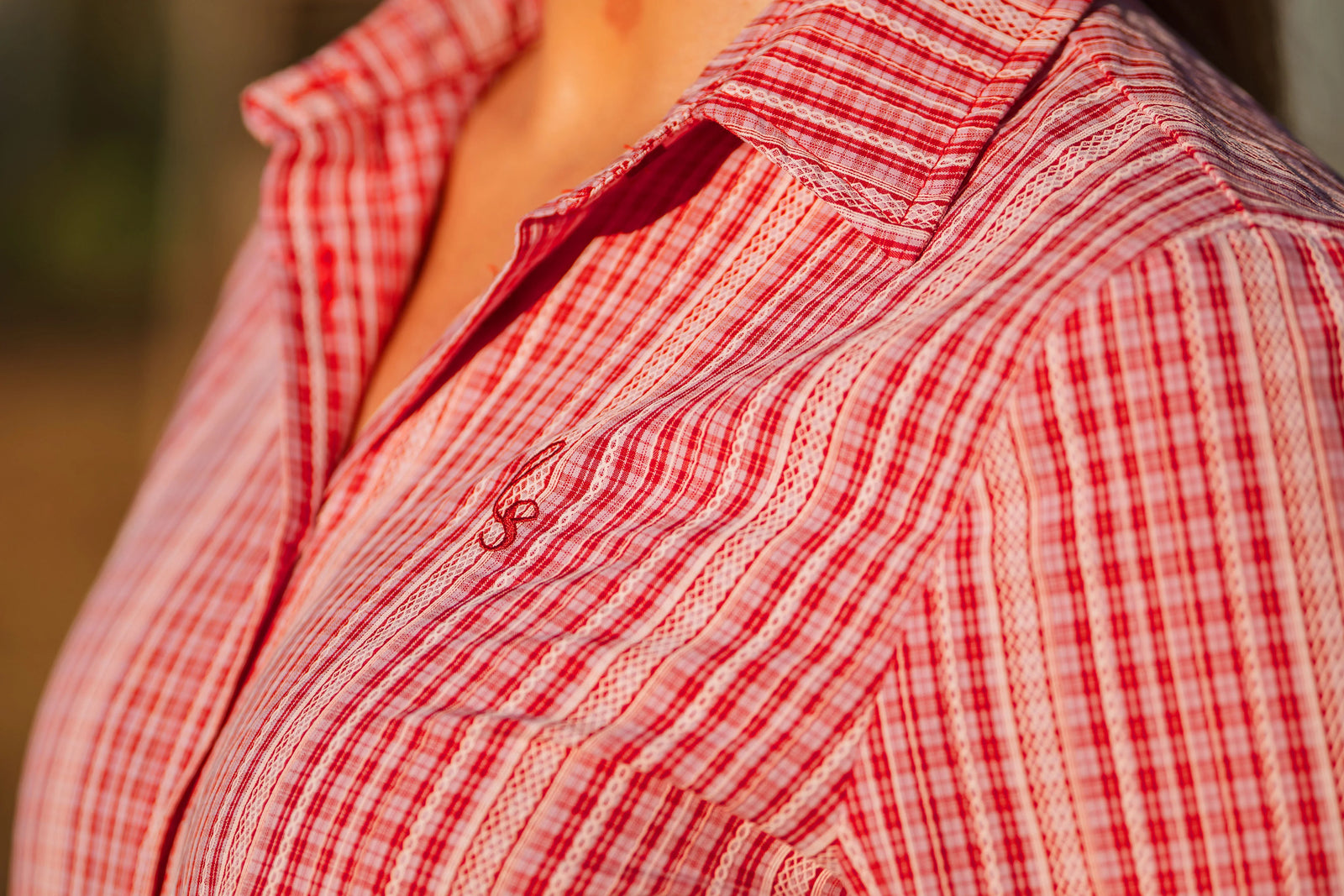 Lime and Soda Ivy Shirt - Pink and Red Check