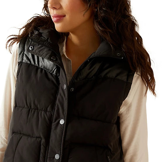Ariat Wms Frontier Puffer Vest Black - Winter 26