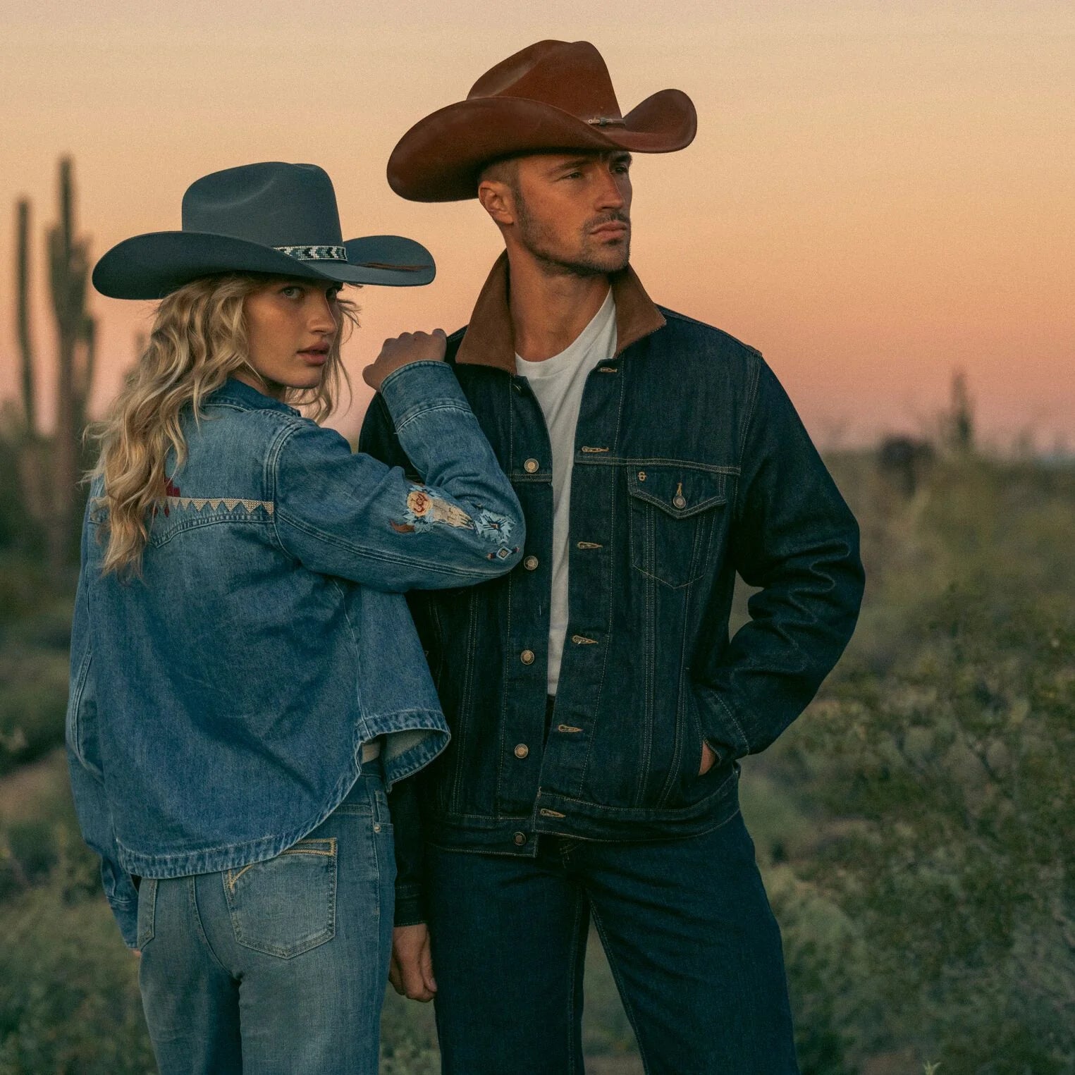 Stetson Mns Collection Denim Jacket Solid Blue