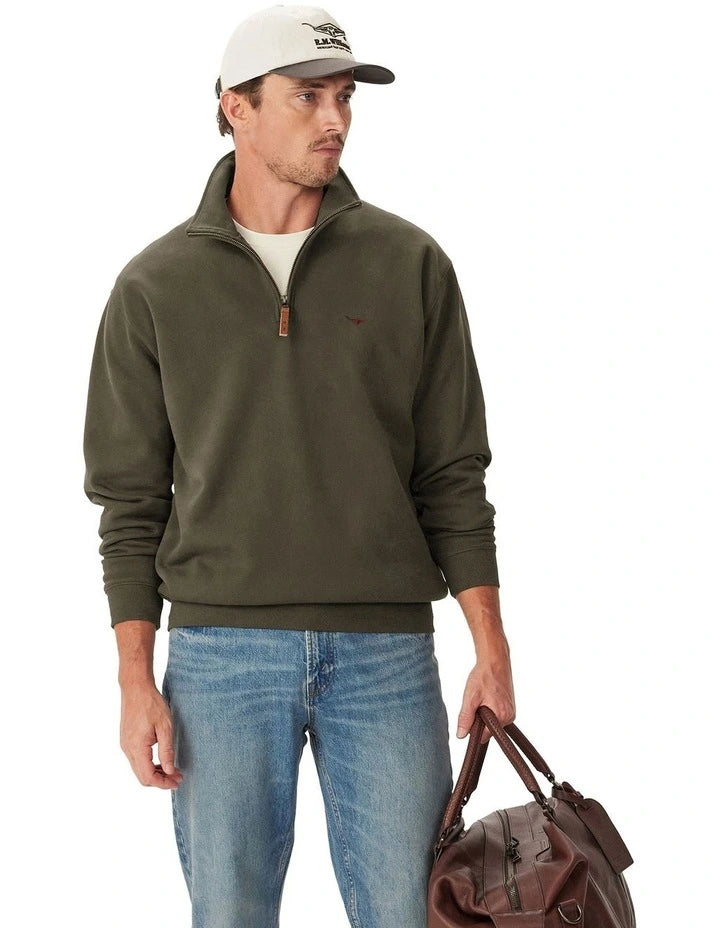 RM Williams Mulyungarie 1/4 Zip Sweatshirt