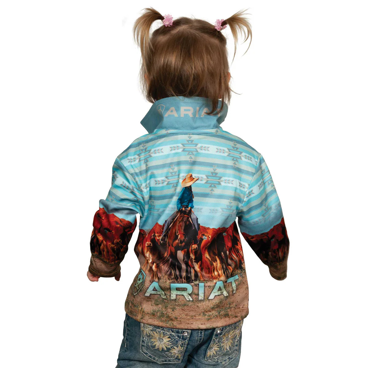 Ariat Kids Fishing Shirt Little Cowgirls