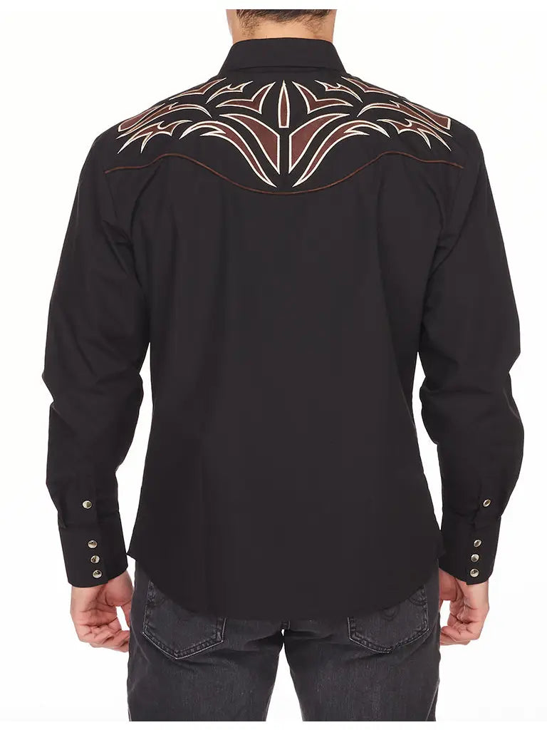 Rodeo Mens Western Embroidered Cowboy Outfit Shirts
