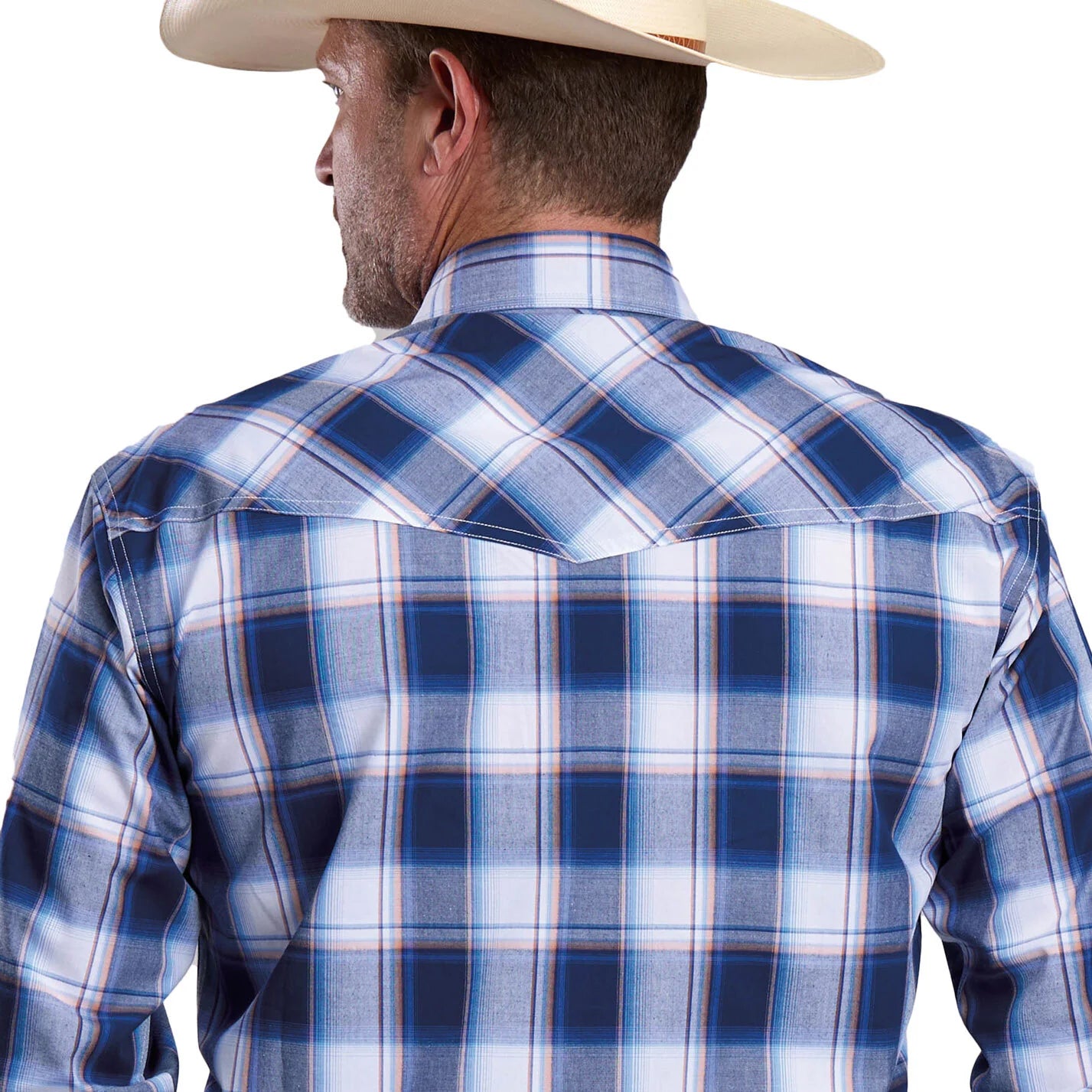 Roper Mns Amarillo Collection LS Shirt Print Blue