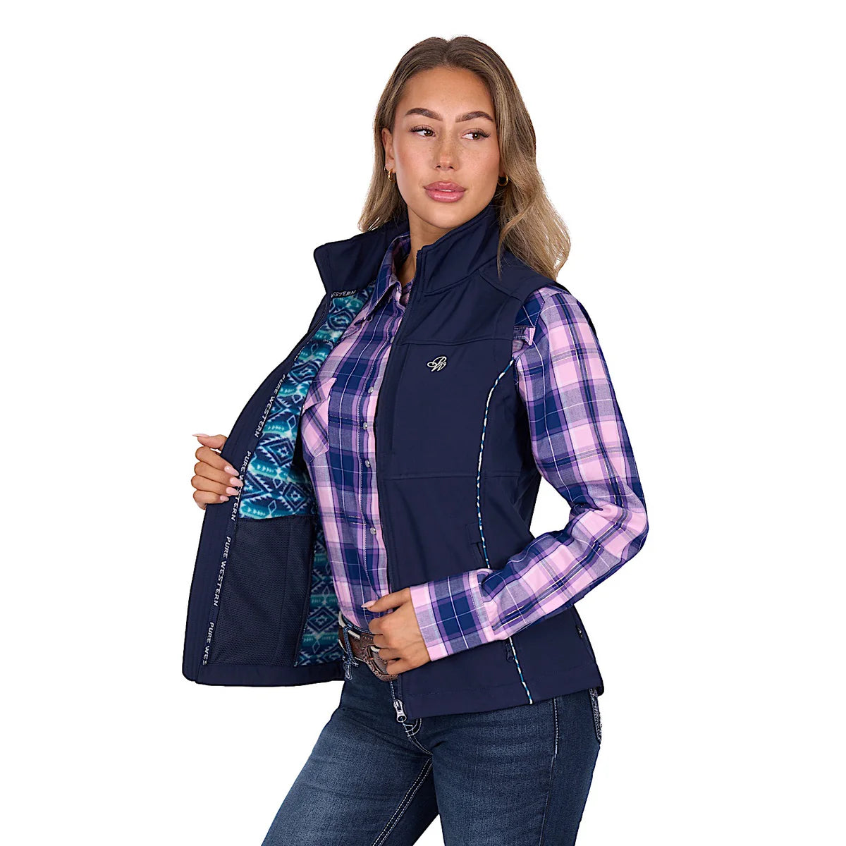 Pure Western Wmns Corine Softshell Vest