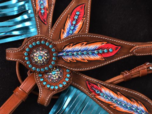 Showman Light as a Feather Bridle and Breastplate