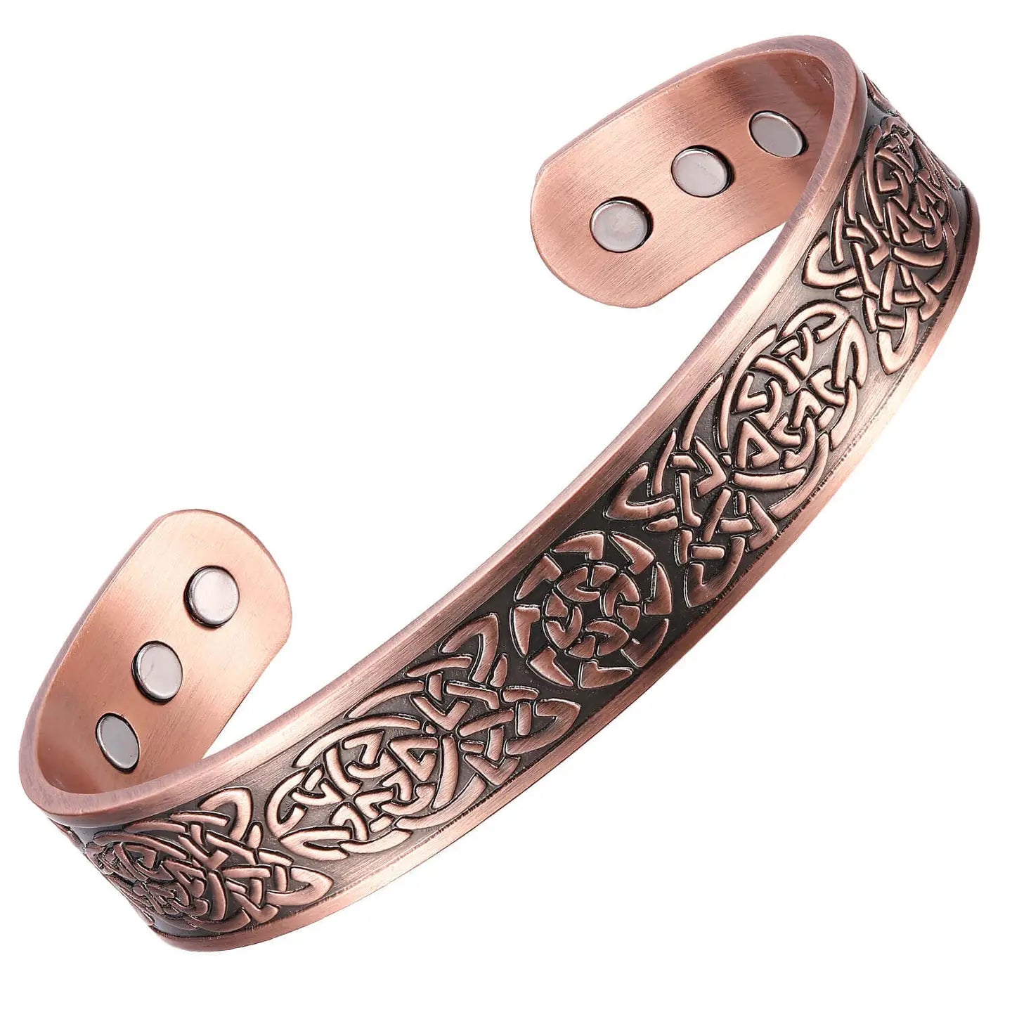 Pure Copper Mens Magnetic Adjustable Bracelet